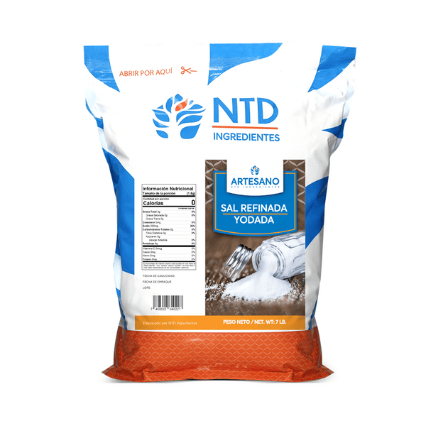 FUNDA 7 LB- Sal Refinada Yodada - NTD Ingredientes