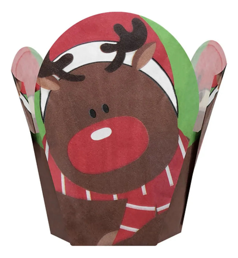 Paquete 60/1 -  Capacillo Tulipan Navidad - Reno