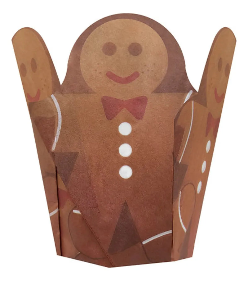 Paquete 60/1 - Capacillo Tulipan Navidad - Muñeco de Jengibre