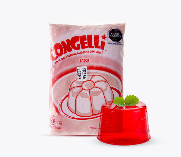 Funda 2.2 LB - Gelatina de Leche sabor Fresa