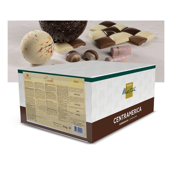 Cobertura de chocolate Blanca Sucedanea Caravella disponible en  Caja 22 LB