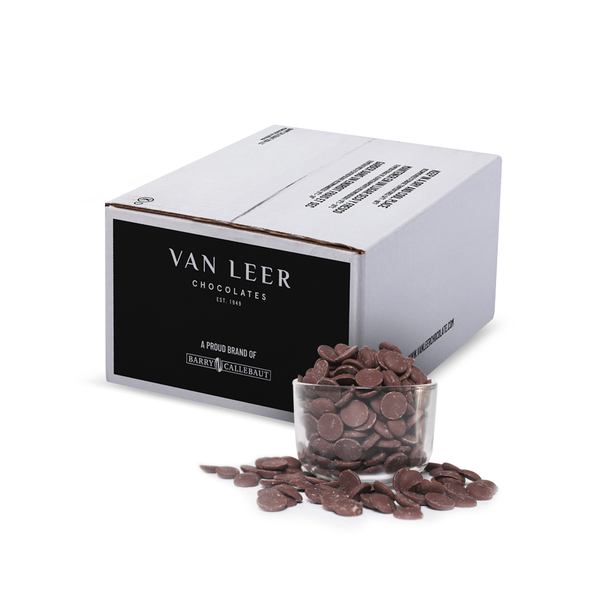 Van Leer Snaps Milk Chocolate Flavored Confectionary Wafer Caja 30 LB