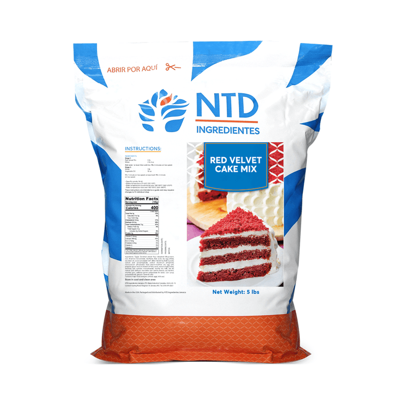 Red Velvet Cake Mix Funda  5 lbs - NTD Ingredientes
