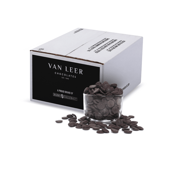 Van leer Bel Noir 73% Cacao Semi Sweet Chocolate Wafer 50 LBS - NTD Ingredientes