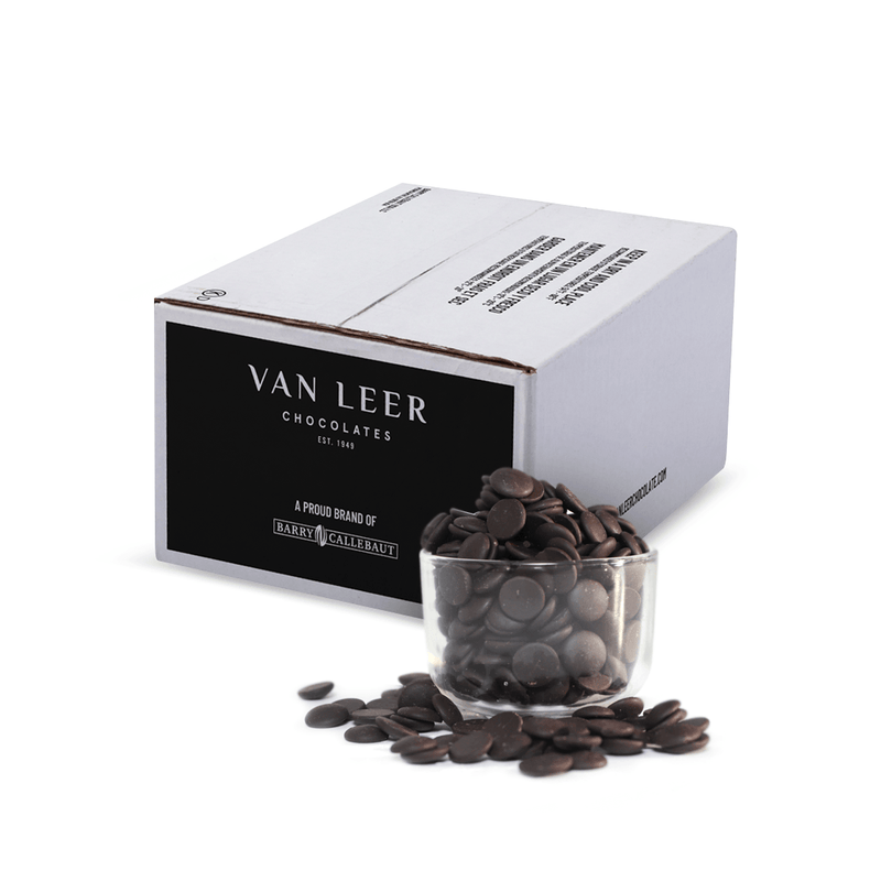 Van Leer Snaps Dark Chocolate Flavored Confectionery Wafer Caja 30 LBS - NTD Ingredientes