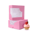 Caja para cupcake con ventana paquete 50/1 16X16X8 - NTD Ingredientes