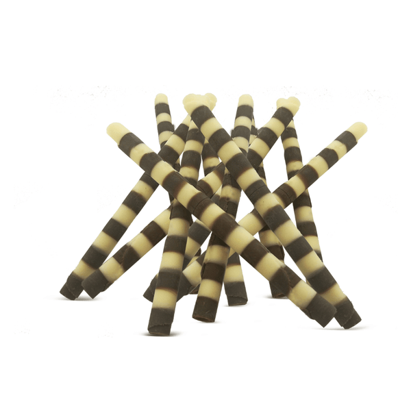 CAJA 0.88 LB-Cigarrilos Chocolate Bicolor 4" (Zebra) 100/1 (16) - NTD Ingredientes