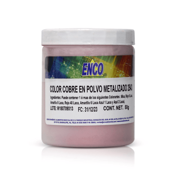 Color cobre en polvo metalizado 50G - NTD Ingredientes
