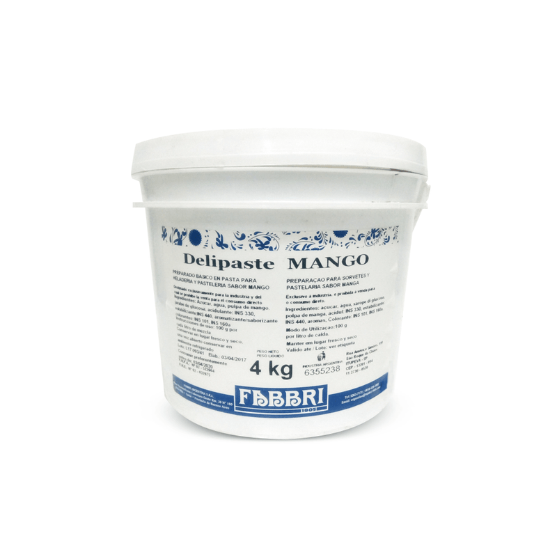 FRASCO 8.8LB - Delipaste Mango - NTD Ingredientes