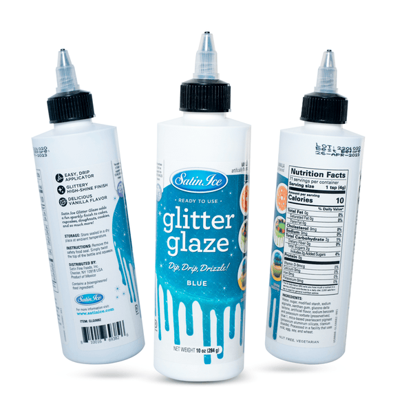 Blue Glitter Glaze - 10 oz Botella - NTD Ingredientes