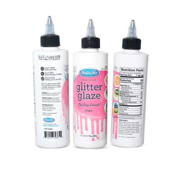 Pink Glitter Glaze 10 oz Botella - NTD Ingredientes