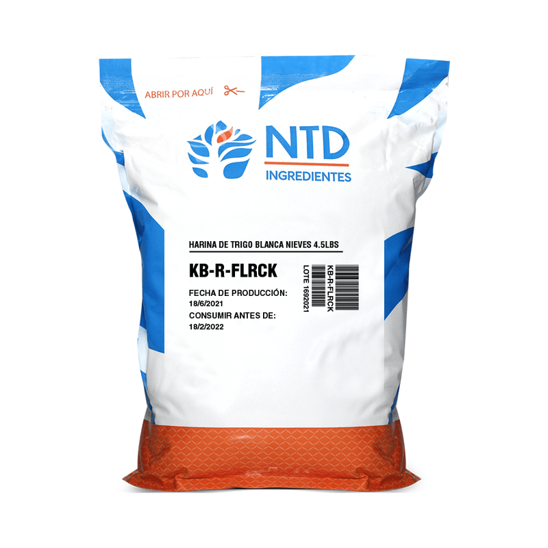 Harina Blanca Nieves (E) Funda 4.5 lb - NTD Ingredientes
