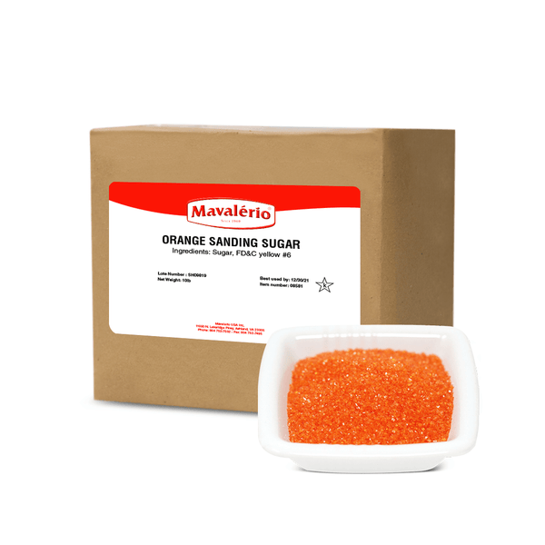 Bolsa 10LB - Orange Sanding Sugar - NTD Ingredientes