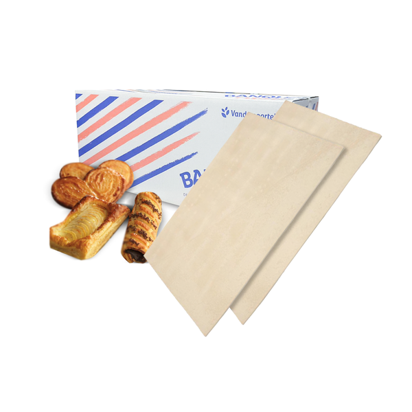 lamína masa de hojaldre danesa Danish Pastry Sheet Margarine 4mm (18/1) disponible en Caja 41.58 LB